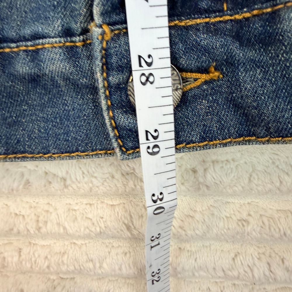 Victorious Mens Studded Denim Vest with Hood Blue Sleeveless Jean Jacket 2XL - Picture 4 of 5